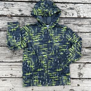 Xersion boys 14/16 large hooded full zip jacket hoodie